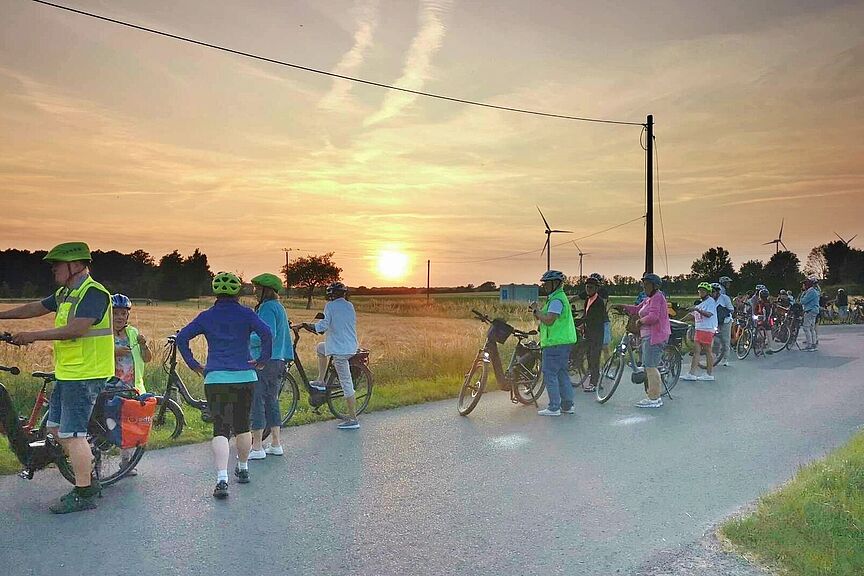 Sonnenuntergang bei Hoetmar Petrus meinte es gut mit der Gruppe aus Sendenhorst und bescherte der Gruppe einen traumhaften Sonnenuntergang.