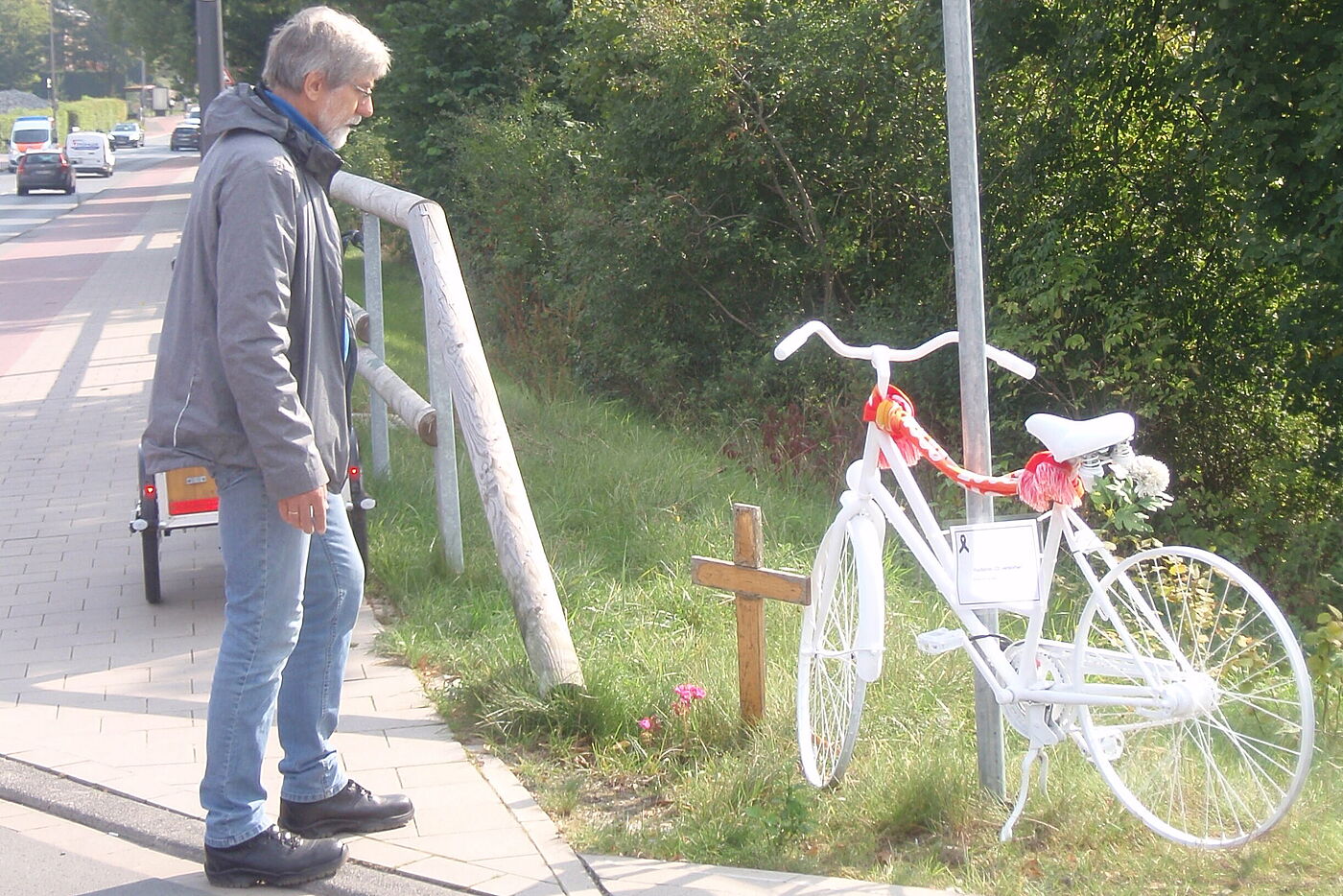 Ghostbike aufgestellt