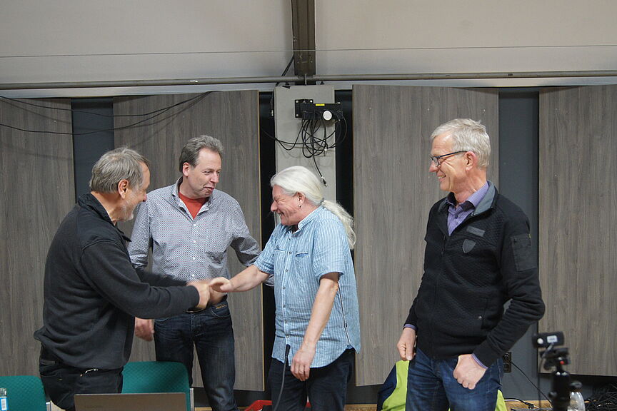 M. Döpper, J. Hupe, L. van der Zee, H. Holtkamp Mitgliederversammlung 2022: M.Doepper,J.Hupe,L.van der Zee, H.Holtkamp