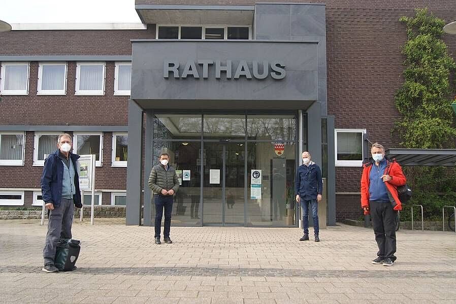 Norbert Bieder, Berthold Bültgerds, Markus Rehers und Manfred Döpper