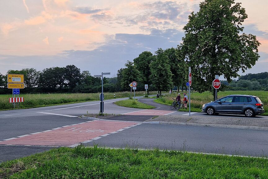 Knoten L529/K 22 zwischen Roxel und Nienberge Knoten L529/K 22 zwischen Roxel und Nienberge