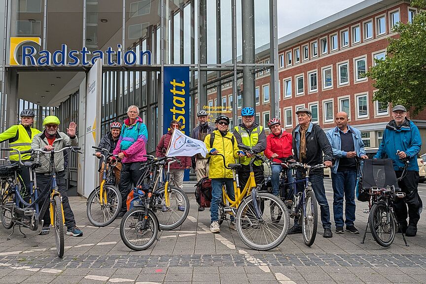 Treffen vor der Radstation
