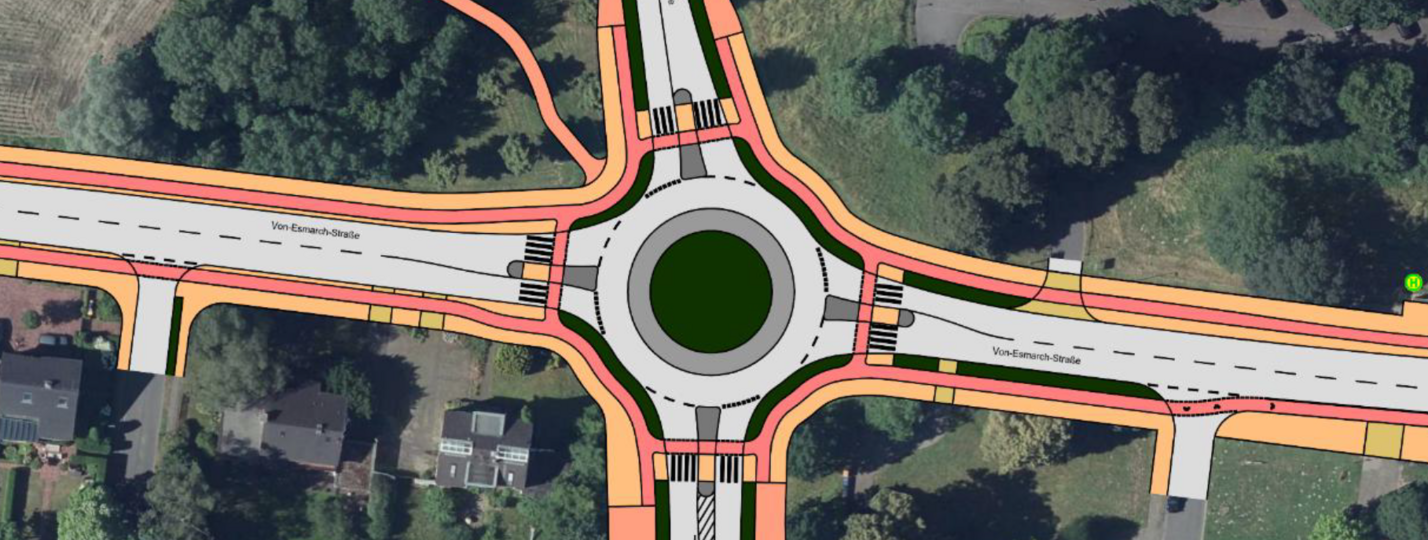 Optimierter Kreisverkehr Von-Esmarch-Straße Optimierter Kreisverkehr Von-Esmarch-Straße
