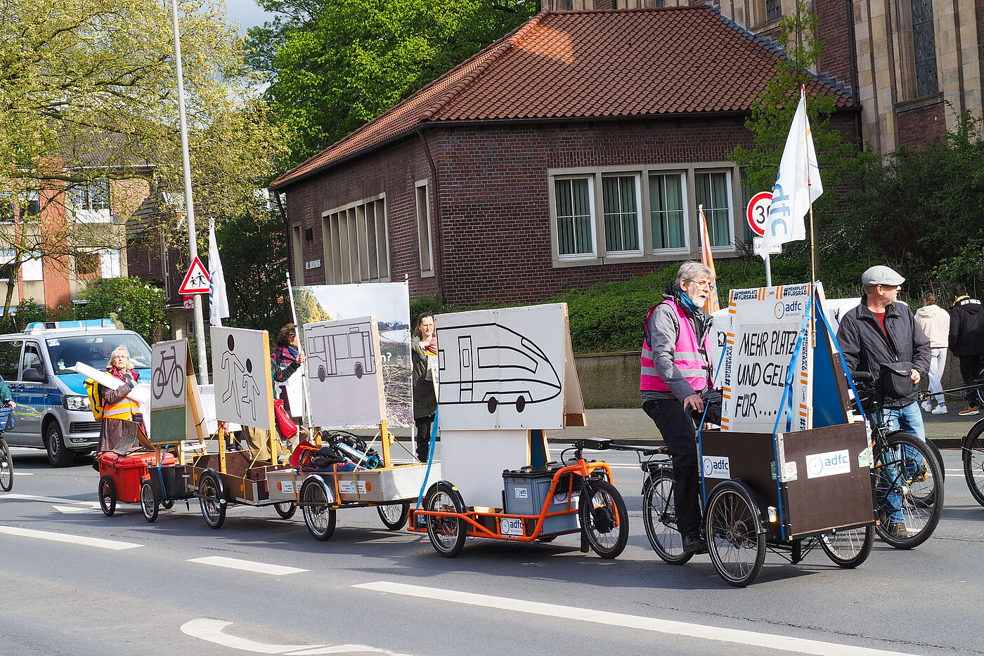 Demo-Anhänger ADFC Münsterland