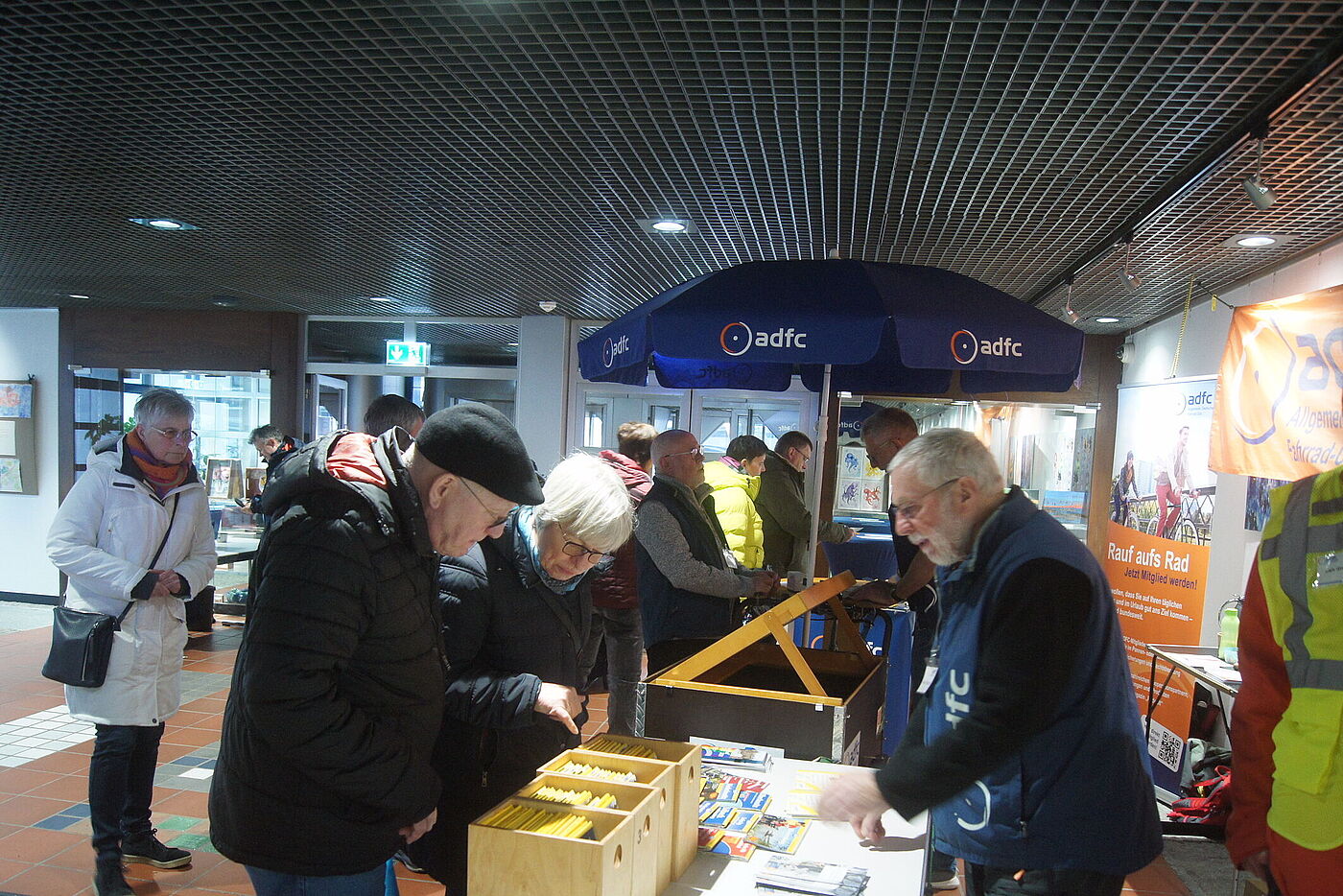 Leezenfrühling - Der ADFC Stand war immer gut besucht!